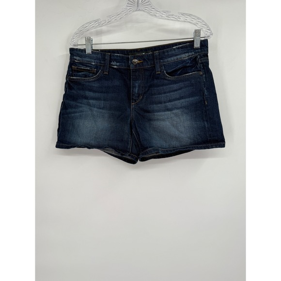 Joes Jeans Shorts Womens 28 Stretch Blue Dark‎ Wash Denim Zip Fly - Picture 1 of 4
